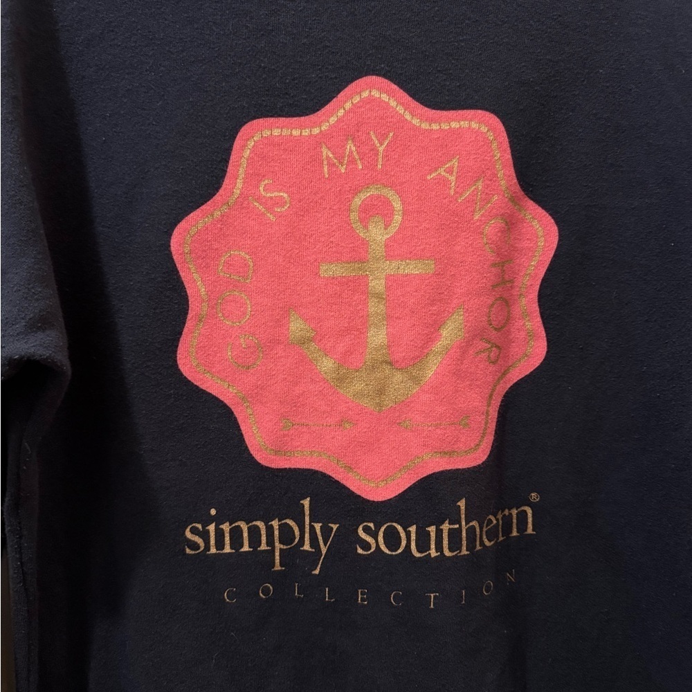 Simply Southern "God Is My Anchor" Sweatshirt - Picture 4 of 9